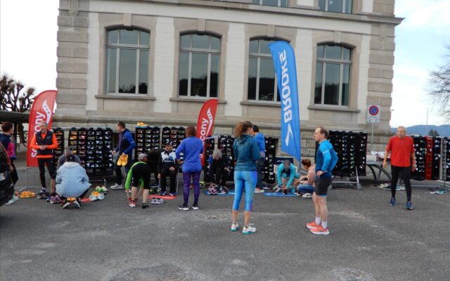 Voller Erfolg beim Testen der Laufschuhe