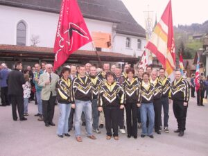 Fahnenweihe in Steinen